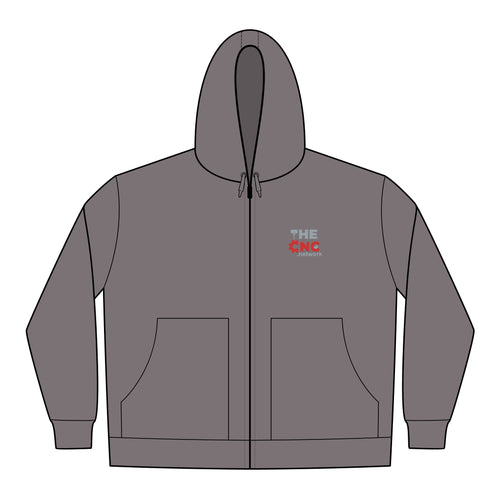 Embroidered Hooded Work Jacket